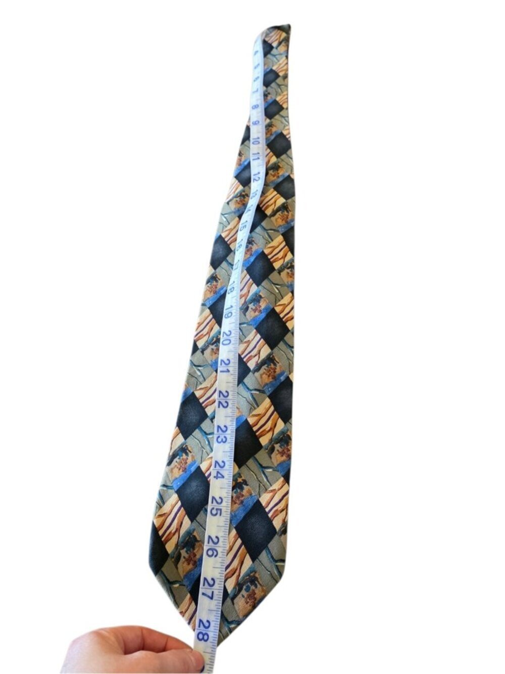 J. Garcia Silk Tie California Mission Collection Nine Stonehenge USA Vintage - Picture 10 of 13